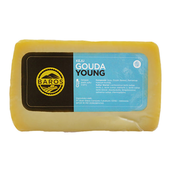 Baros Gouda Cheese Young 250gr Cahaya Boga Utama Professional Food and Beverage Distributor