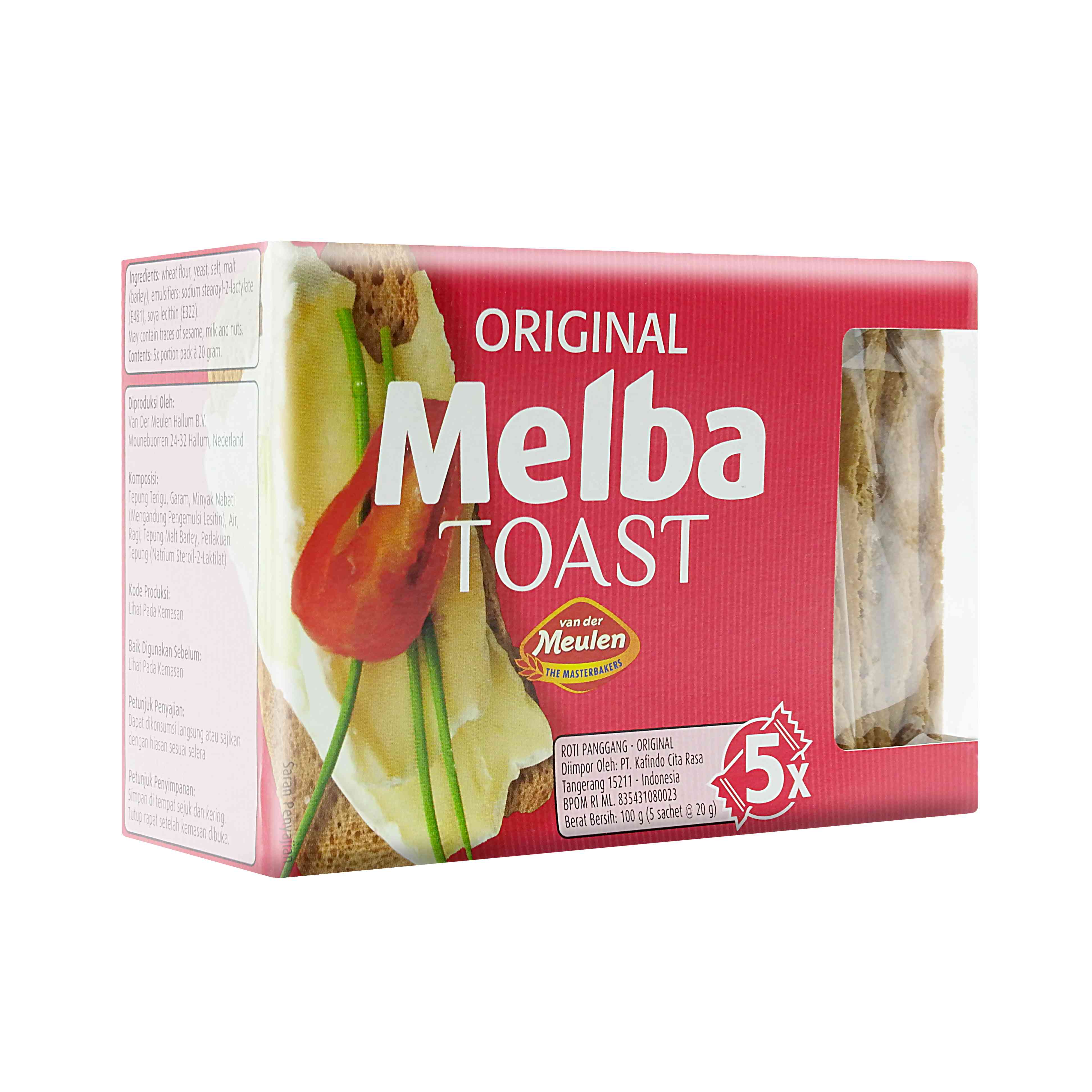 Van Der Meulen Melba Toast Original Cahaya Boga Utama Professional