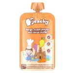 Peachy Mango, Sweet Potato & Carrot Puree