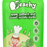 Peachy Apple Spinach and  Sweet Potato Puree