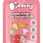 Peachy Apple Mango and Banana Puree