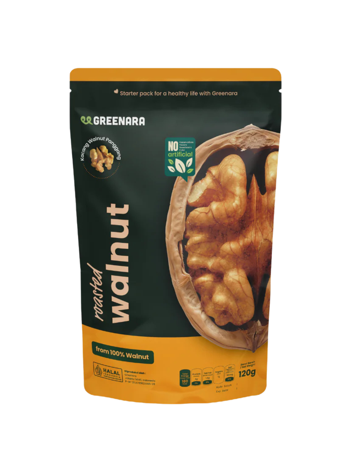 GREENARA Roasted Walnut 1x12x120g GREENARA Roasted Walnut 1x12x120g - Image 1