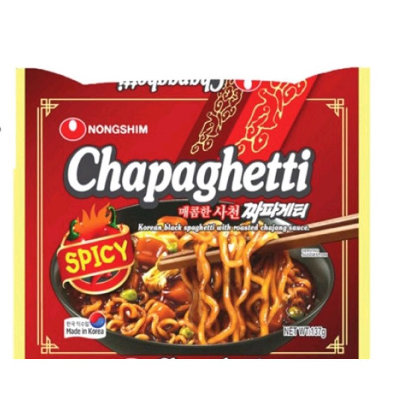 NONGSHIM Noodle Spicy Chapagetti 1x20x137g NONGSHIM Noodle Spicy Chapagetti 137g - Image 1