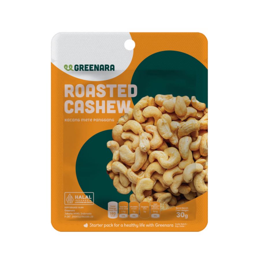 greenararoastedcashew_5cd91e70-108b-4117-a07d-436552f32c4b_900x900 GREENARA One Serving Roasted Cashew 30g - Image 1
