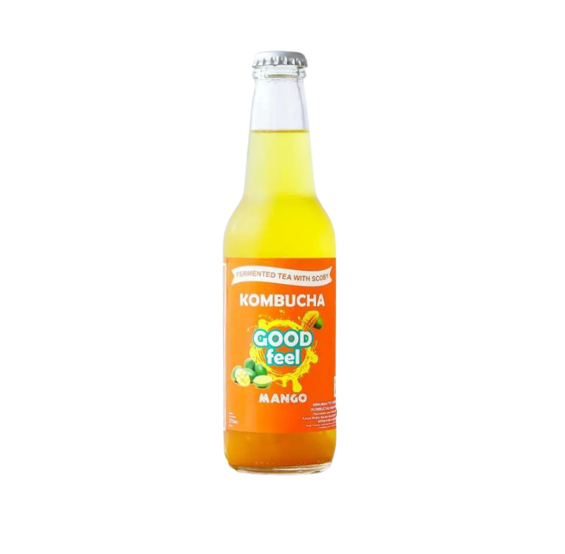 GOOD FEEL Kombucha Mango 1x12x275mL GOOD FEEL Kombucha Mango 1x12x275mL - Image 1