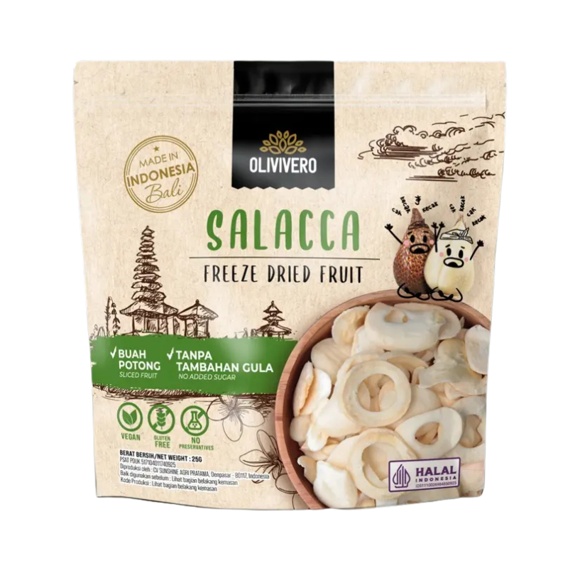 OLIVIVERO Freeze Dried Salacca 1x32x25g OLIVIVERO Freeze Dried Salacca 1x32x25g - Image 1