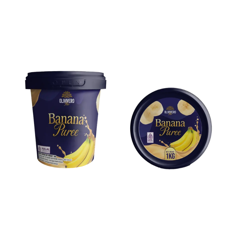 OLIVIVERO PRO PUREE Banana 1kg OLIVIVERO PRO PUREE Banana 1kg - Image 1