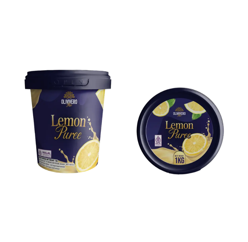 OLIVIVERO PRO PUREE Lemon 1kg OLIVIVERO PRO PUREE Lemon 1kg - Image 1