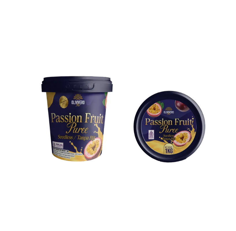 OLIVIVERO PRO PUREE Premium Passion Fruit 1kg OLIVIVERO PUREE Premium Pasion Fruit 1kg - Image 1