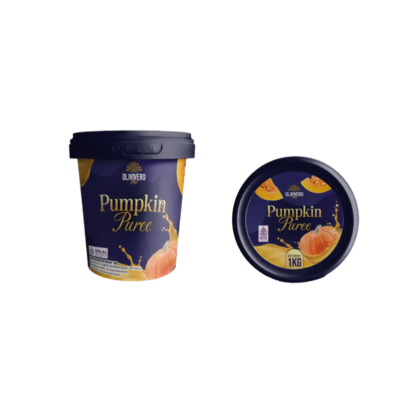 OLIVIVERO PRO PUREE Pumpkin 1kg OLIVIVERO PRO PUREE Pumpkin 1kg - Image 1