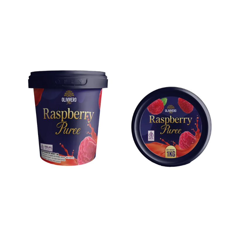 OLIVIVERO PRO PUREE Raspberry 1kg OLIVIVERO PRO PUREE Raspberry 1kg - Image 1
