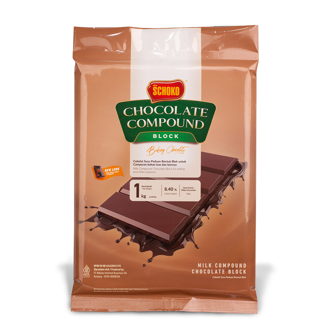 SCHOKO Milk Compound 1x12x1kg SCHOKO Milk Compound 1kg - Image 1